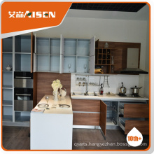 Professional mould design wood kitchen cabinet,modern kitchen cabinet made in china